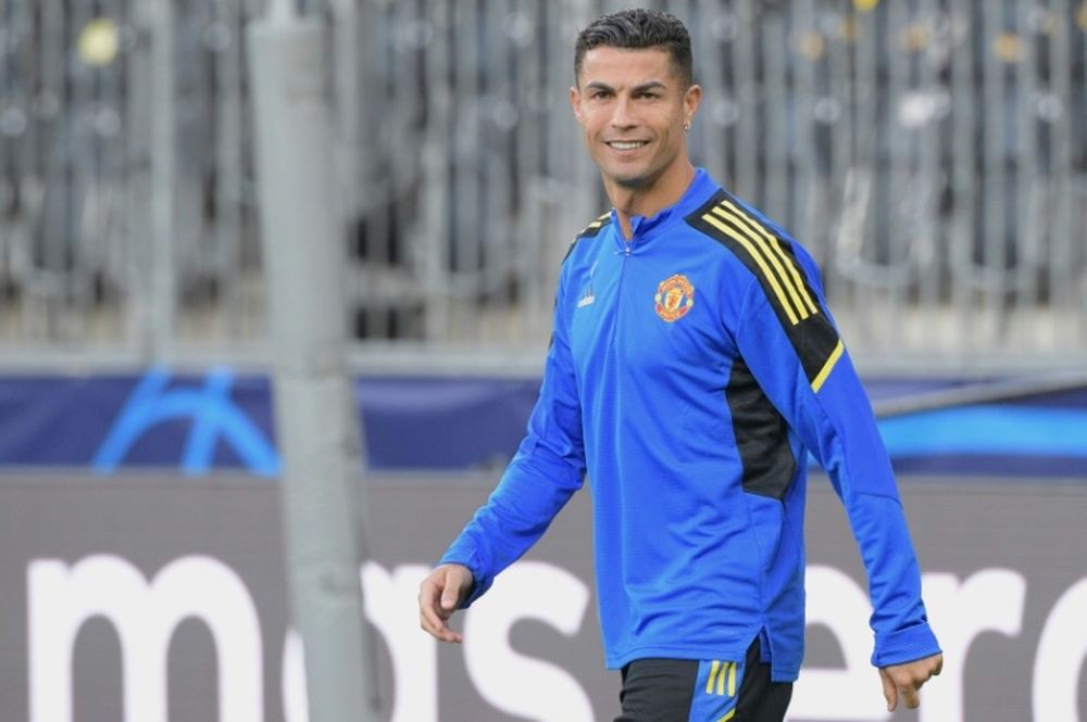 Cristiano Ronaldo e o impacto publicitário no United. AFP