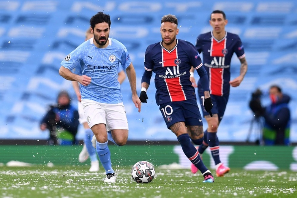 City et Paris lors des demi-finales de la Ligue des Champions de la saison dernière. AFP
