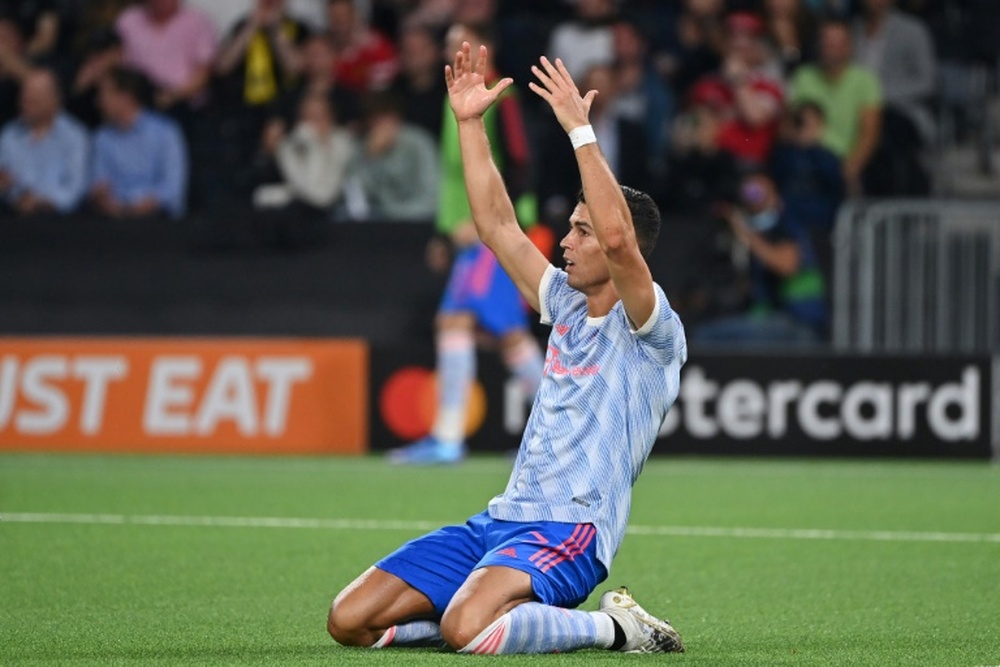 Solksjaer elogia Ronaldo. AFP