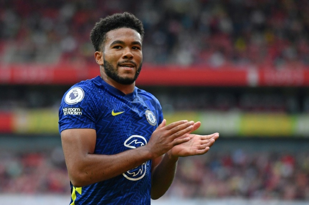 Reece James was Chelsea's hero against Aston Villa. AFP