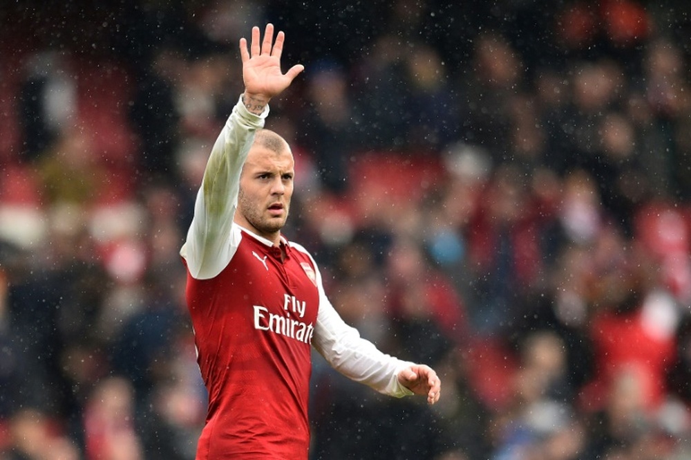 Wilshere si allena con l'Arsenal. AFP