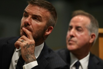 Le projet de David Beckham pourrait être fragilisé d'ici la fin de saison. AFP