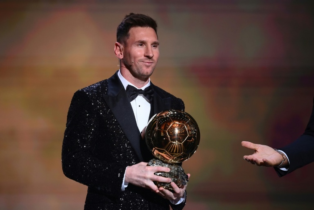 Messi a évoqué son premier Ballon d'Or en tant que joueur du PSG. AFP