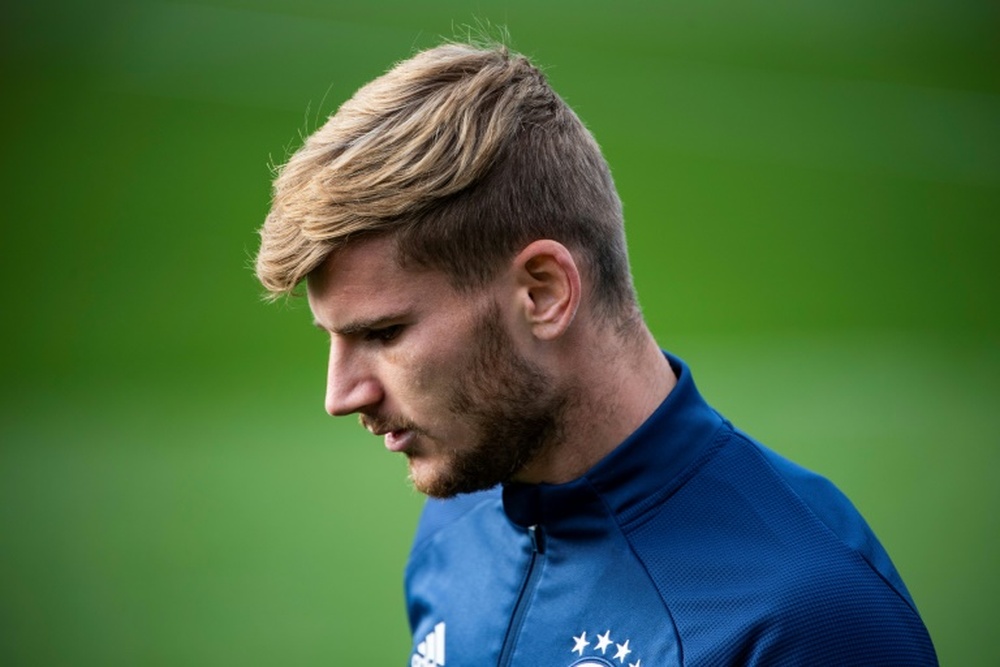 Werner surge como uma opção para o Barça após problema de Agüero. AFP