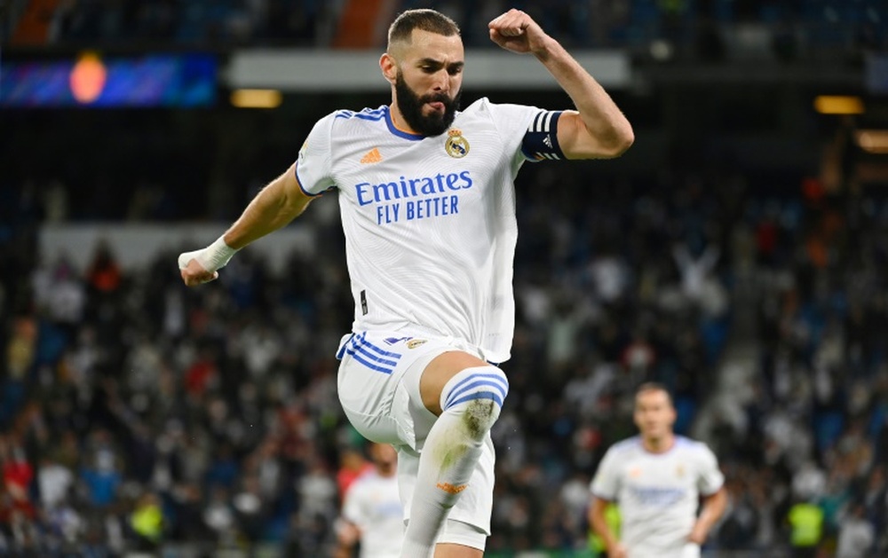 Benzema, LaLiga's player of the month. AFP