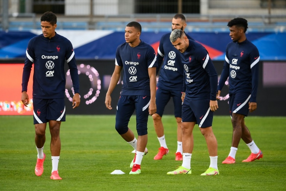 Les Bleus sont arrivés à Milan. AFP