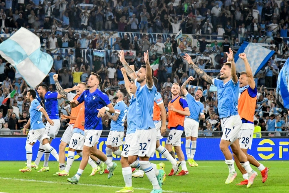 Le formazioni ufficiali di Lazio-Lokomotiv Mosca. AFP