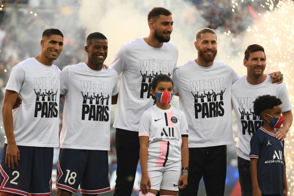Despite criticism, Wijnaldum is happy at PSG. AFP
