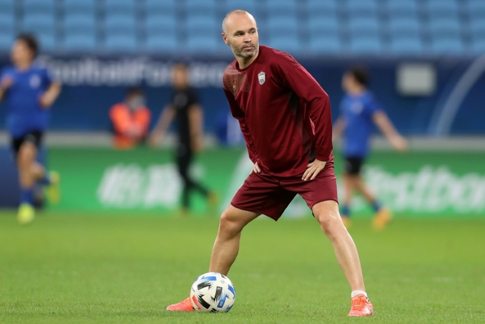 Iniesta sull'arrivo di Xavi al Barcellona. AFP
