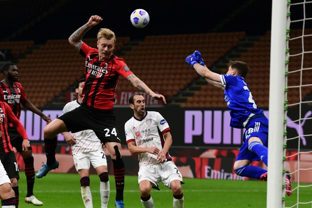 Le formazioni ufficiali di Atalanta-Milan. AFP