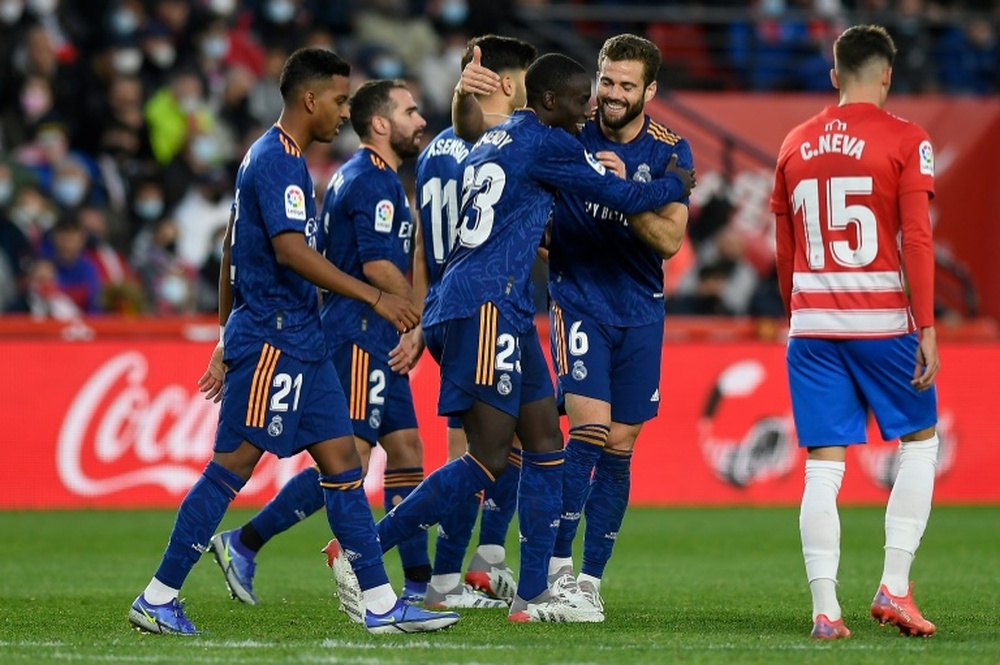 Le Real Madrid, seule équipe à ne pas avoir pris de carton rouge. AFP