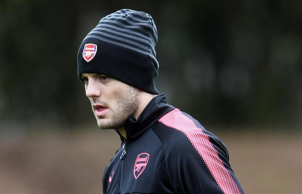 Wilshere s'entraîne avec Arsenal. EFE