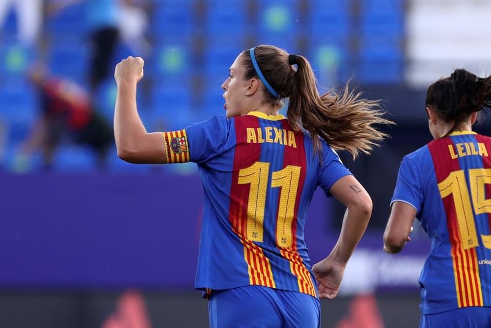O Barça perde Alexia e Cata para o duelo contra o HB Koge. AFP