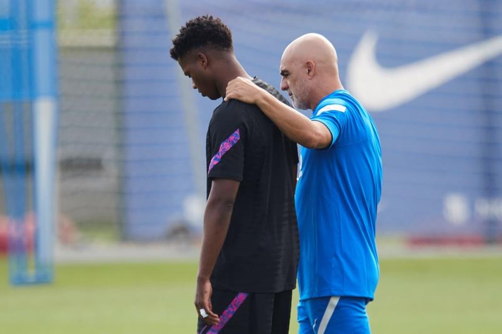Ansu Fati is on standby to play again this weekend. EFE