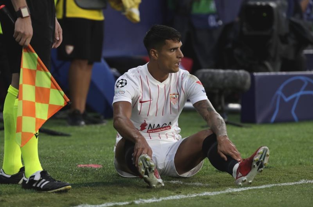 El centrocampista argentino del Sevilla Erik Lamela, en una fotografía de archivo. EFE