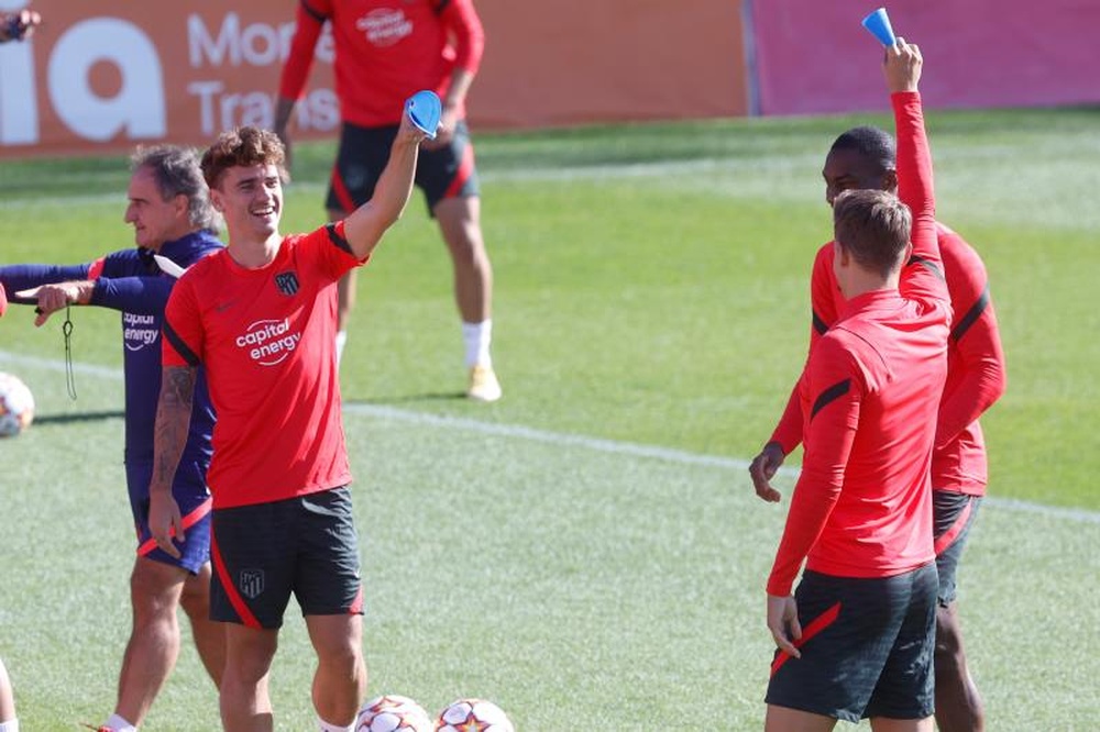 Griezmann, Carrasco et Koke de retour à l'entraînement. EFE