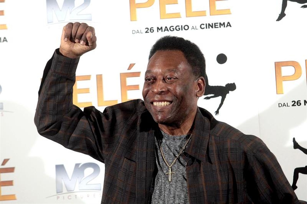Pelé mostrou o seu otimismo. AFP