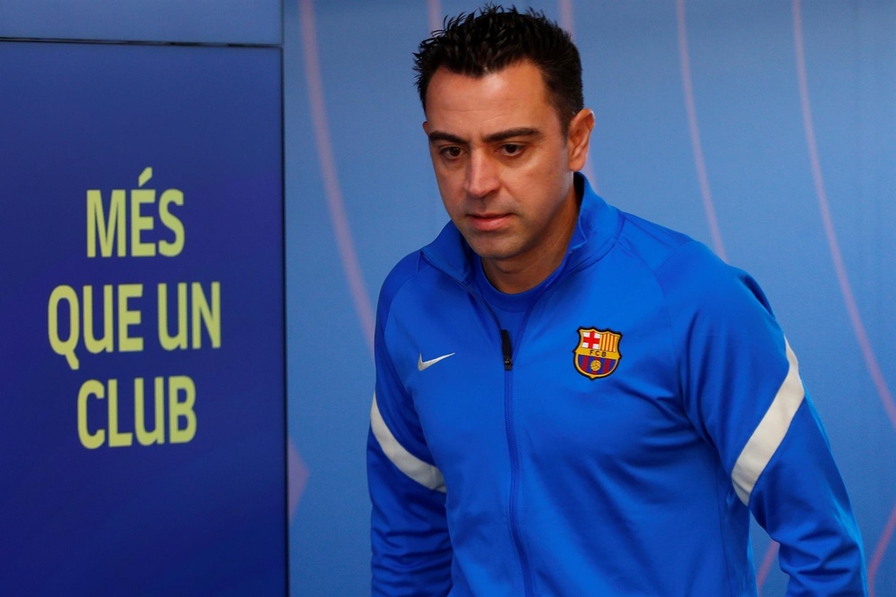 El entrenador del FC Barcelona, Xavi Hernández. EFE