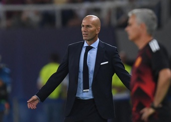 Zidane lors de son périple sur le banc du Real Madrid. EFE