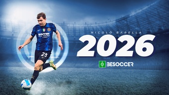 Barella prolonge jusqu'en 2026 avec l'Inter. BeSoccer