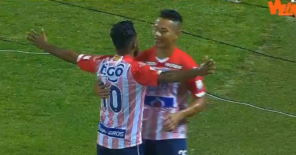 Junior perdió dos puntos en el 96'. Captura/WINSports