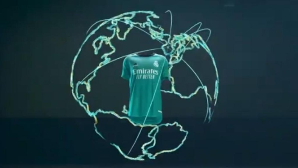 El Madrid dio a conocer su tercera camiseta. Captura/RealMadrid