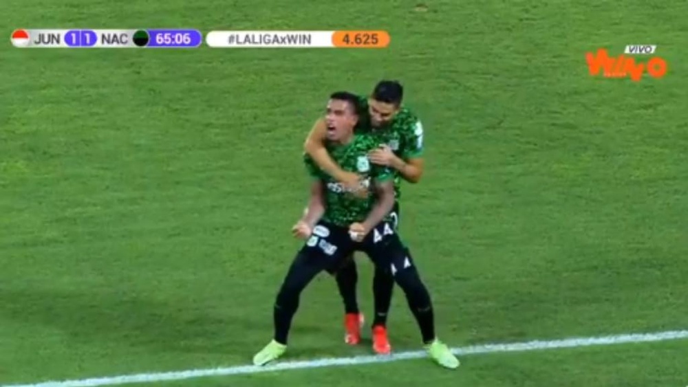 Álvez hizo un doblete contra su ex equipo. Captura/WinSports
