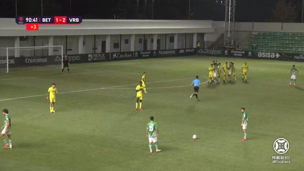 El Villarreal B está invicto y es líder. Captura/Footters