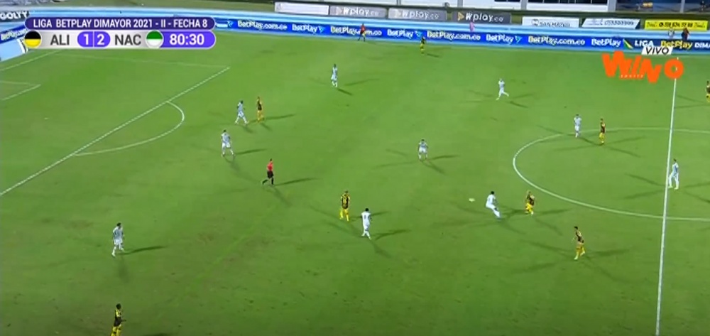 Nacional siguió sumando de tres en tres. Captura/Fanatiz