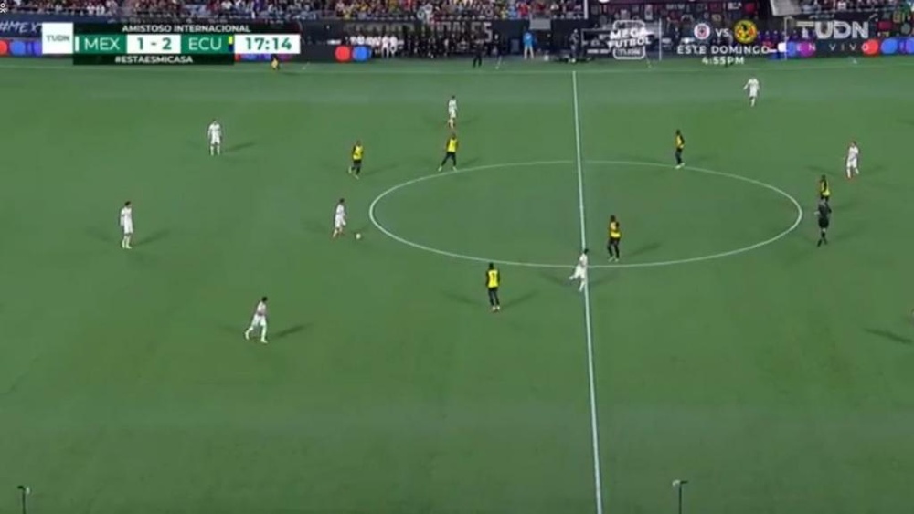 Ecuador venció a México en el partido amistoso. Captura/Premiere