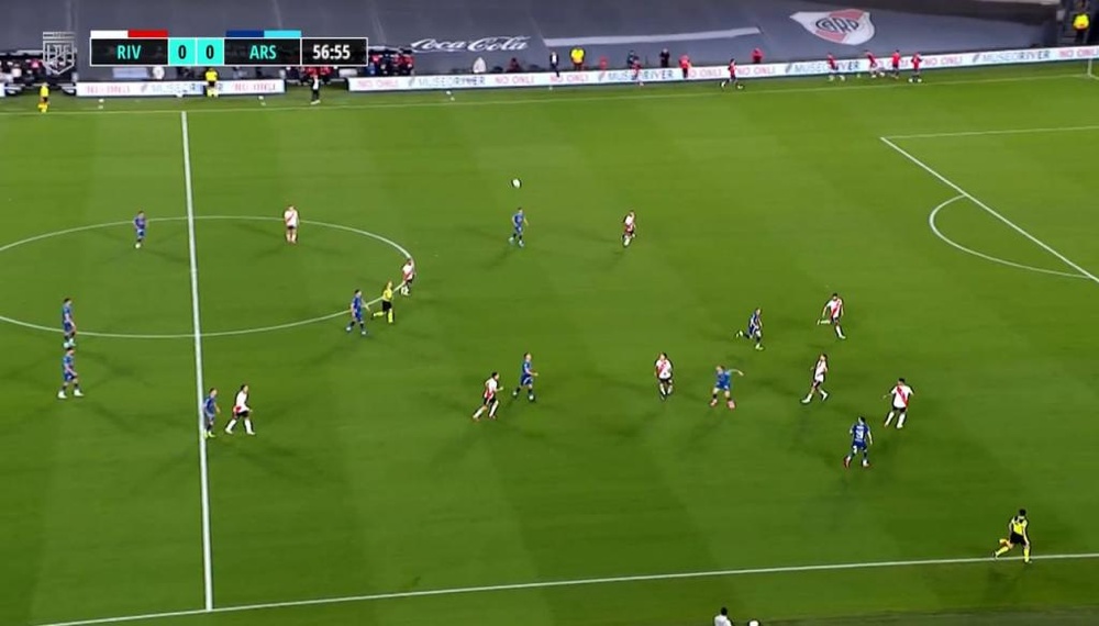River consiguió vender en un complicado partido. Captura/TyCSports