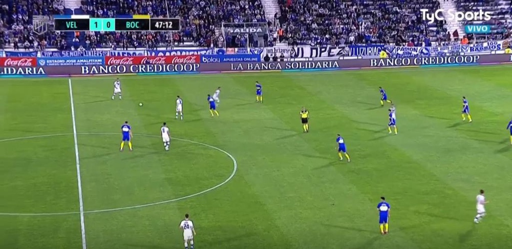 Vélez Sarsfield superó a Boca Juniors por 2-0. Captura/TyCSports