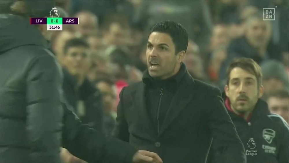 Klopp e Arteta arrivano quasi alle mani in campo. DAZN