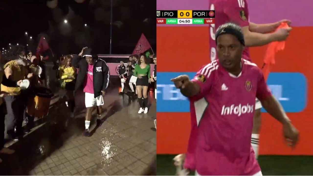 Ronaldinho Lleg Con Batucada Y Debut En La Kings League