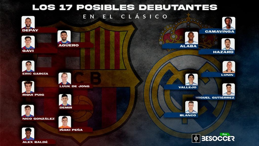 Beaucoup de nouveaux visages pour ce Clasico. BeSoccer Pro