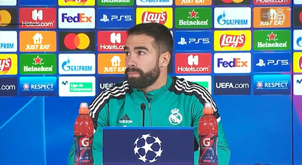 Carvajal in conferenza stampa. RealMadridTV