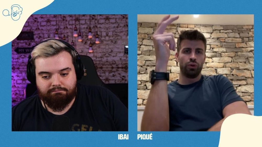 Ibai Llanos defendeu Gerard Piqué.Twitch/Ibai