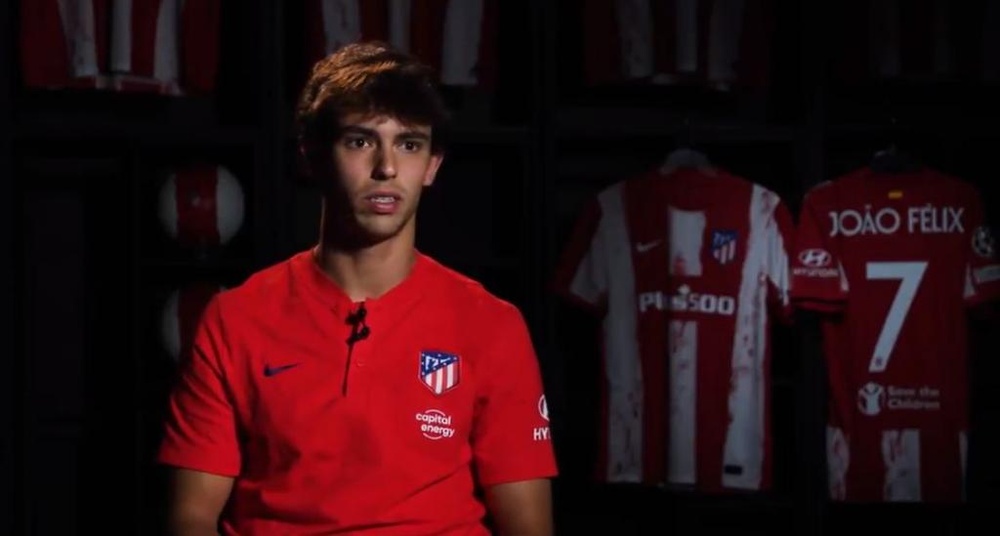 Joao Félix habló en la previa del Atlético-Oporto. Twitter/Atleti