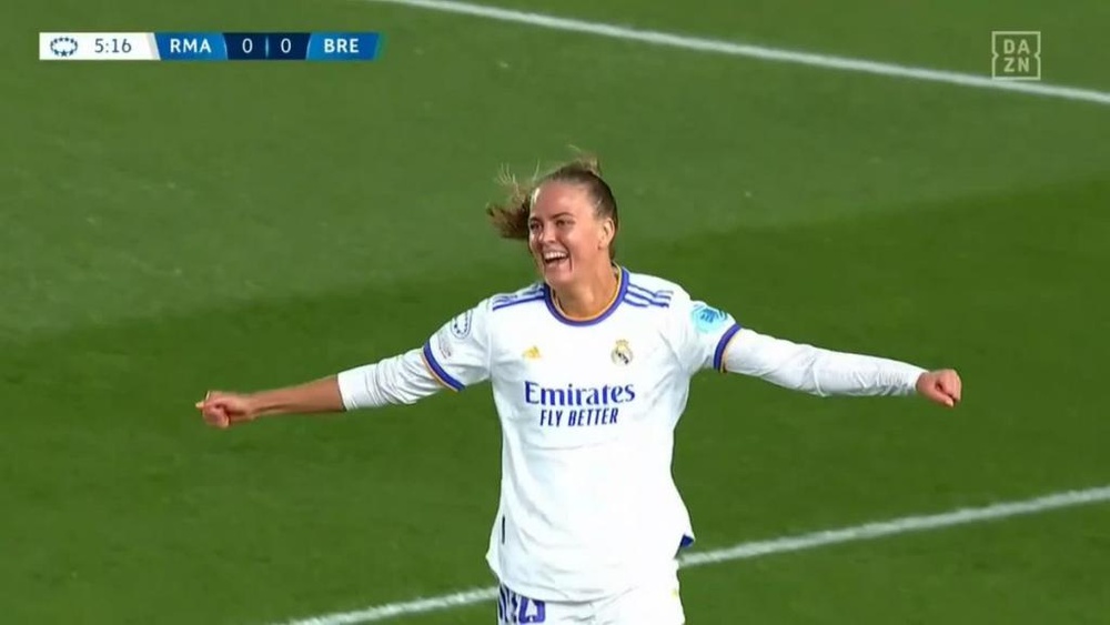 El Madrid Femenino ha pasado por encima del Breidablik. Captura/DAZN