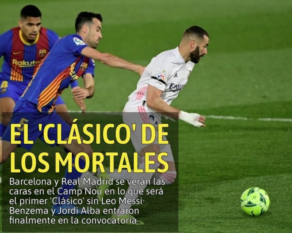 ¡La portada BeSoccer del 24-10-21! BeSoccer