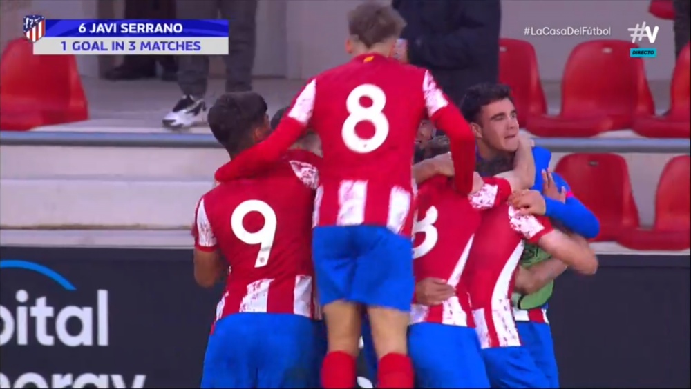 Dos de los tres goles llegaron de penalti, los dos los provocó Carlos Martín. Captura/Vamos