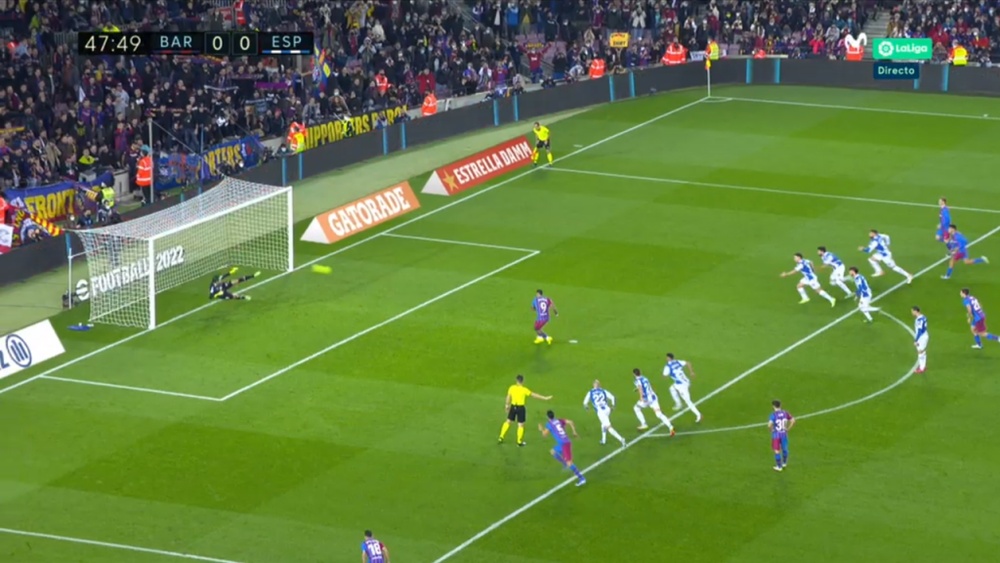 Depay segna il primo gol dell'era Xavi. MovistarLaLiga