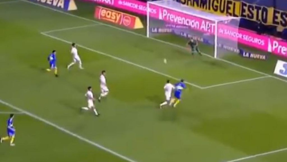Orsini hizo el único tanto del encuentro. Captura/TNTSports