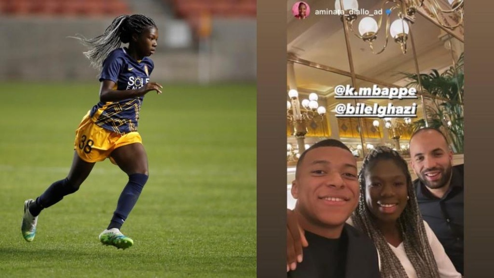 Diallo retrouve le sourire en compagnie de Mbappé. EFE/Instagram/k.mbappe