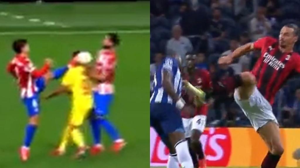 Atletico Madrid mad: Ibra got a yellow and Griezman a red for similar actions