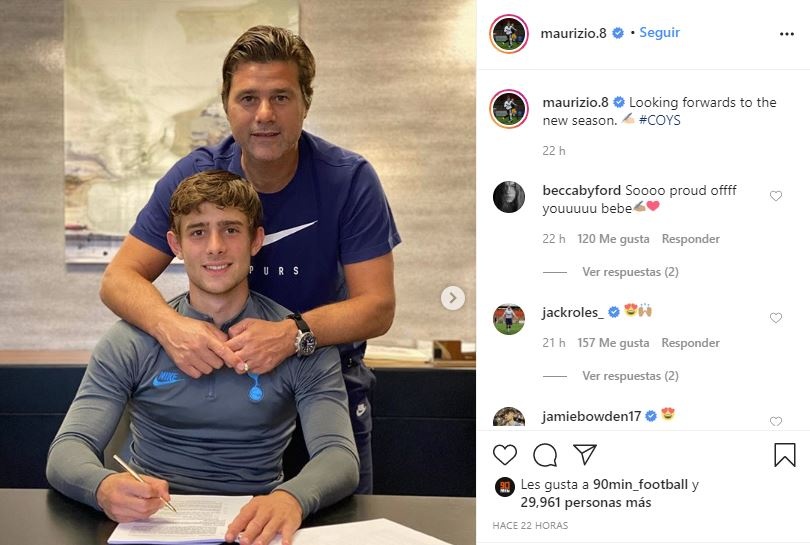 El Hijo De Pochettino Renueva Con El Tottenham