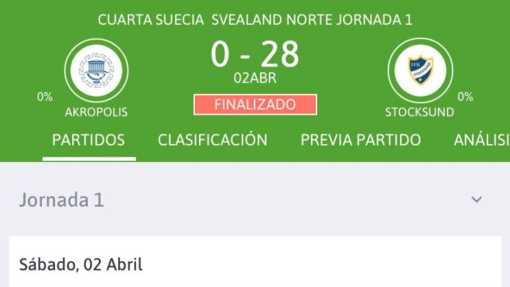 Ocurrió en Suecia: ¡un partido terminó 0-28!