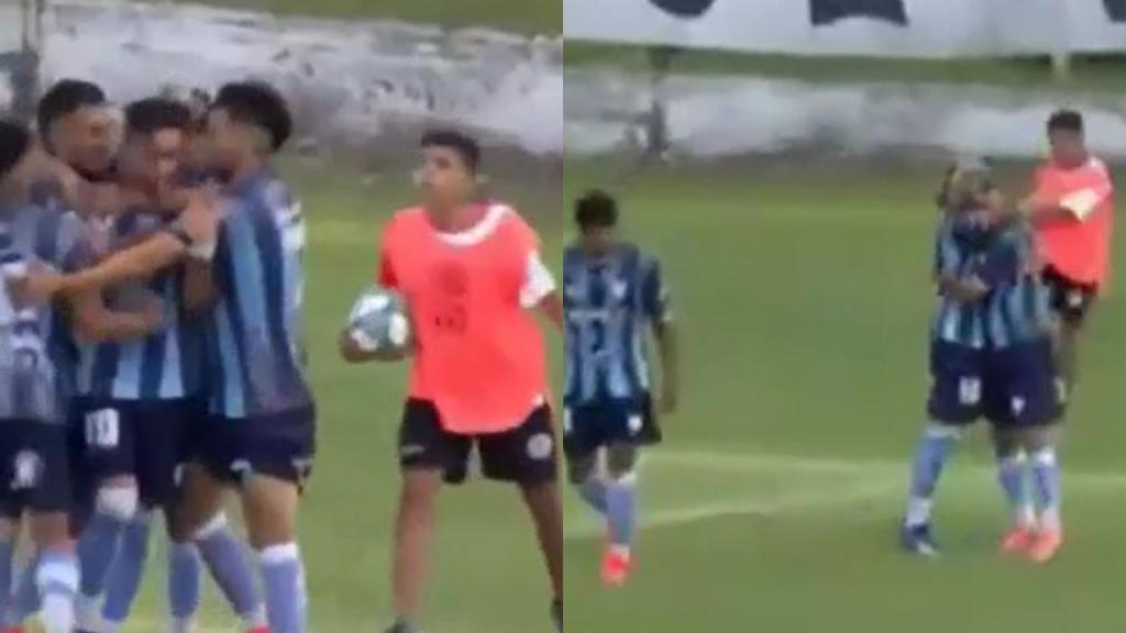 ¡El recogepelotas escupió a los futbolistas y les dio un balonazo!