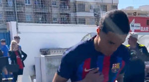 El hijo de Ronaldinho debutó con el Barça