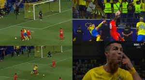 CR7, fuera de sí: reclamó 3 penaltis, se encaró con el árbitro y empujó a un auxiliar